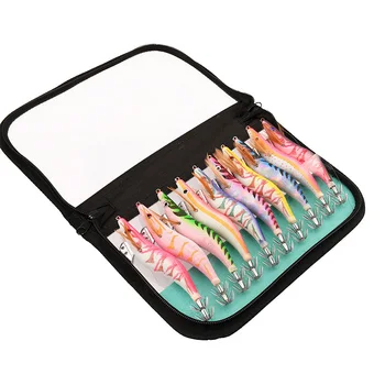 

10Pcs 13.5CM 21.5G Fishing Lure Set Squid Jigs 3.5 Hook Wooden Shrimp Artificial Fishing Lures Wood Shrimp Fishing Bait