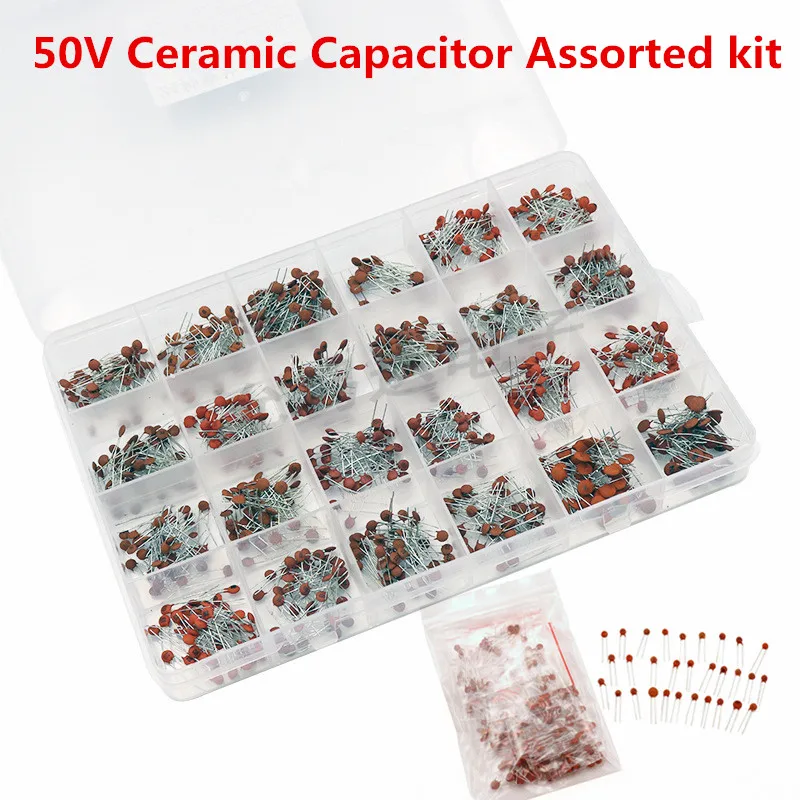 960pcs 50V Ceramic Capacitor Assorted Kit 300pcs 2P 5P 10P 15P 22P 30P 33P