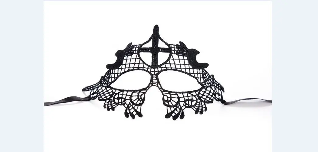 1 шт. черные женские Сексуальные Кружевные маски для вечеринок маски для карнавальный на Хэллоуин венецианские костюмы Карнавальная маска для анонима Марди - Цвет: 6 Cross
