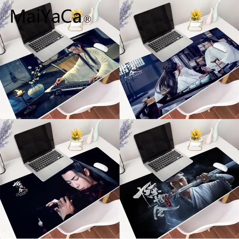 

MaiYaCa Xiao Zhan Wang yibo The Untamed mouse pad Anti-slip Rubber Gaming Mouse Mat xl xxl 800x300mm for Lol world of warcraft