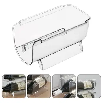 

Plastic Wine Rack Wine Bottle Storage Organizer Display Rack Holder Kitchen Storage Rack Wine Holder(White)