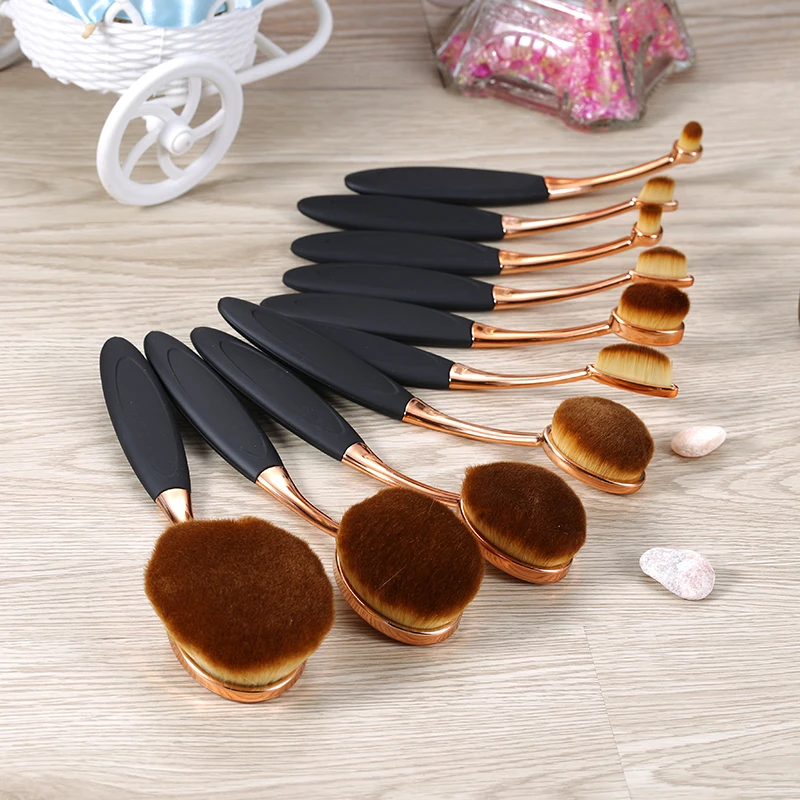 

2019 Professional 10pcs Make Up Brushes Multifunctional Makeup Brushes Concealer Eyeshadow Foundation Makeup Brush Set