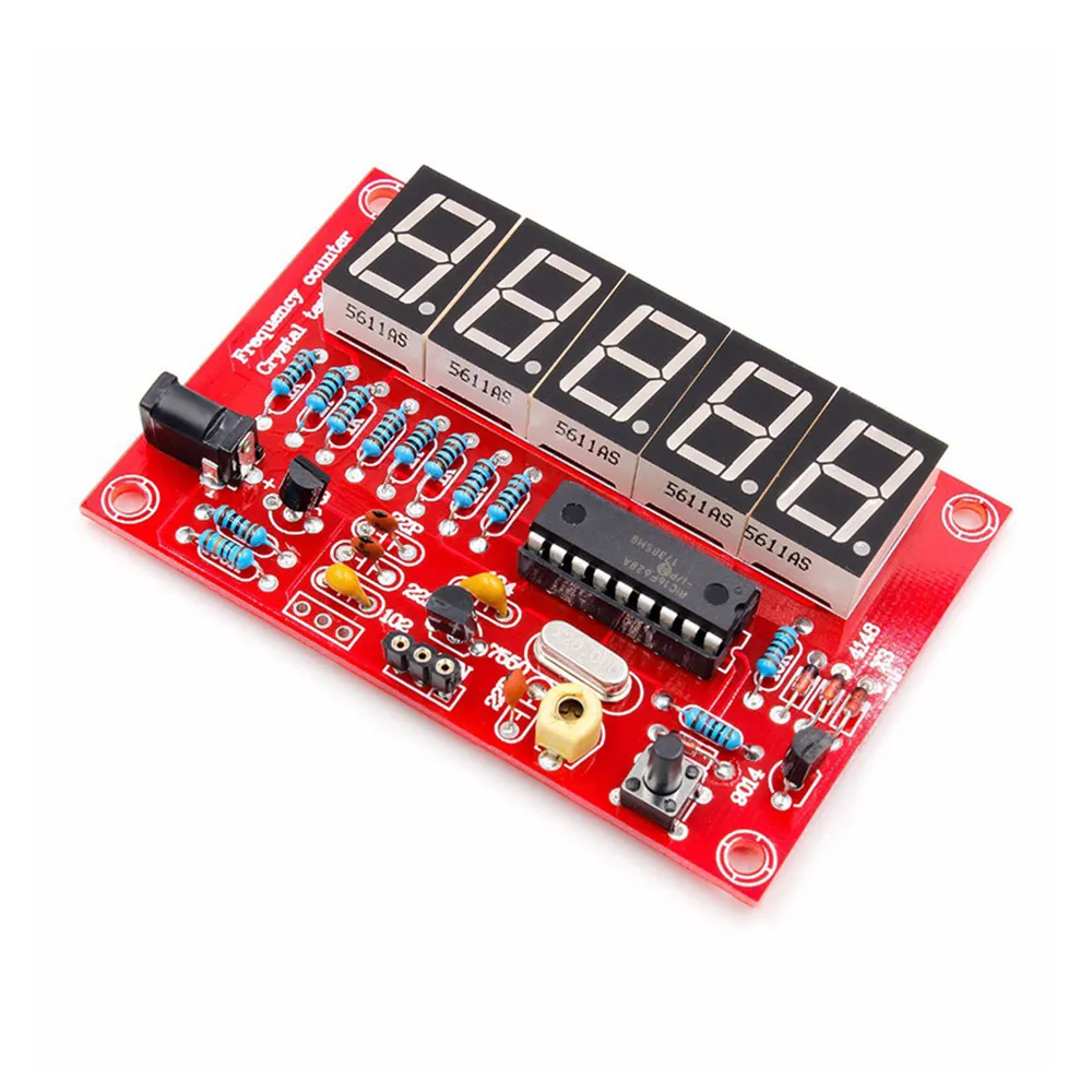 

1Hz-50MHz Small Electronic Easy Install Module Board Automatic Conversion DIY Frequency Meter Kit Crystal Measure Durable