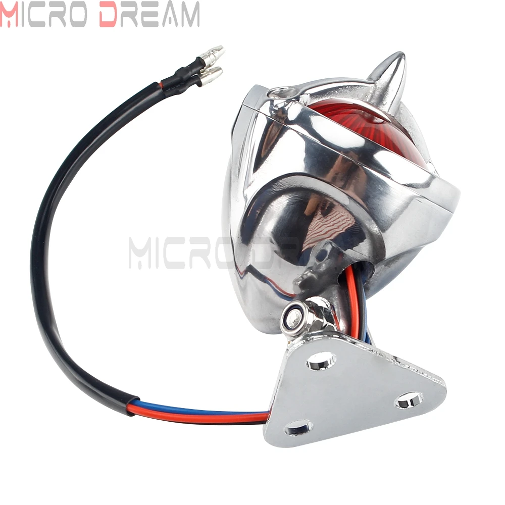 Moto Luce Lampada Fanale Posteriore Per Moto Nera Per Harley Bobber - Foto 9