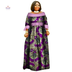 African Dresses For Women Dashiki African Clothes Plus Size Three Quarter Women Long Dress Natural Ladies Loose Clothes WY3051