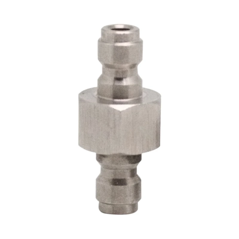 

HOT-Paint Ball Air Pcp Both End Male Quick Disconnect Adaptor Stainless Steel Double Male Fill Nipple