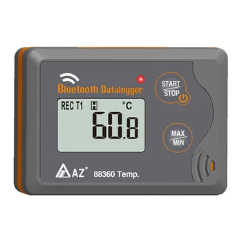 

AZ88360 Bluetooth Temp. Data Logger Programming Logger & Download Data Wireless Through Advanced Bluetooth 4.0 Technology.