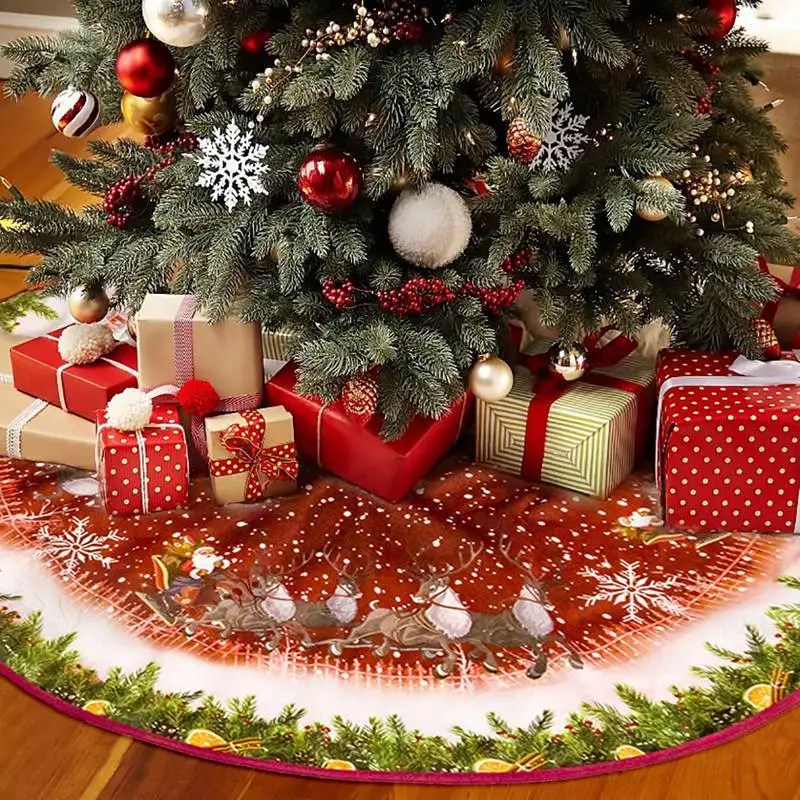 Рождественская елка юбка рождественские украшения для дома Рождественские подарки Navidad Natal Noel Kerst нового года