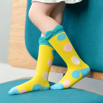 

5 Pairs doz Baby Girls colorful Socks Dots For Summer spring winter autumn Kids thin socks Baby boy wholesale fashion socks