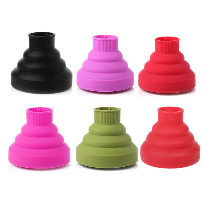 

Universal Folding Silicone Blower Hairdryer Diffuser Salon Hair Styling Tools F42B