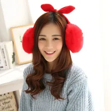 Orejeras de invierno наушники для ушей зимние аксессуары orejeras earmuff protetor de orelha inverno уши кролика с бантом Z5