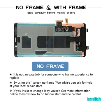 

Super Amoled For Samsung Galaxy Note 9 N960 N960F N960D N960DS Defect Lcd Display Touch Screen Digitizer Assembly 6.3"