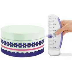 Feihuan 1 шт. пластиковая линейка для торта разметочный инструмент для торта DIY декоративная линейка выравниватель Декоративная гирлянда