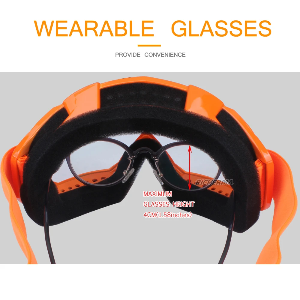 Прозрачные линзы очки для мотокросса KTM антибликовые складные лыжные мотоцикл