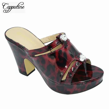 

Nice wine wedding/party pumps series African high heel shoes 88-21 Heel Height 11CM