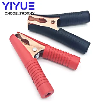 

2Pcs Red+Black Car Alligator Clips Battery Clamps Crocodile Clip 100A Aligator Clips