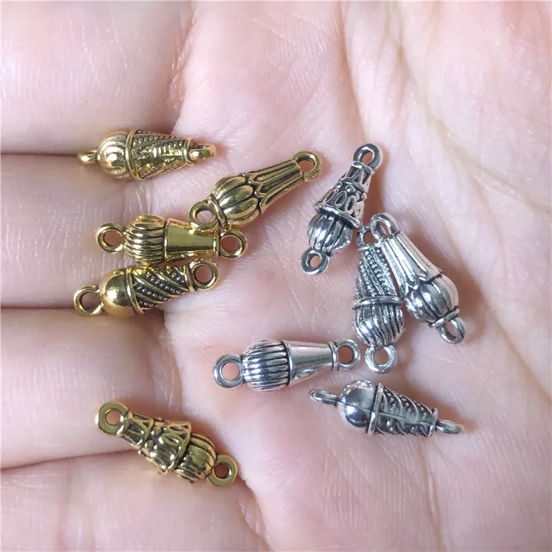 

25pcs misbaha tasbih ice cream connectors for jewelry making DIY prayer bracelet necklace Rosary Metal tassel accessories