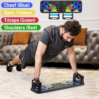 

Foldable Multifunctional Body Building Push Up Board Home Gym Fitness Sport Equipment Abdominal Muscle Plate