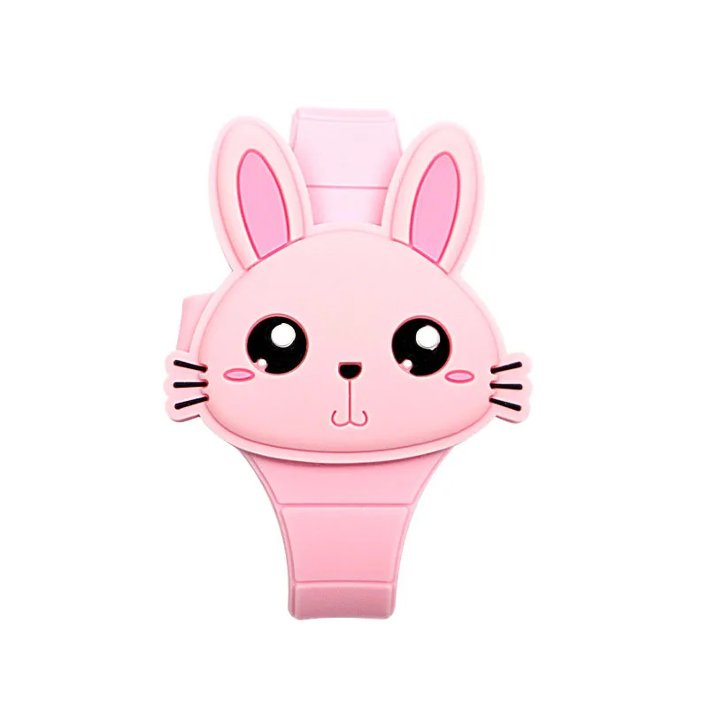 Мультфильм животных Дизайн Светодиодный силиконовый наручные часы детские цифровые часы Подарки Игрушка