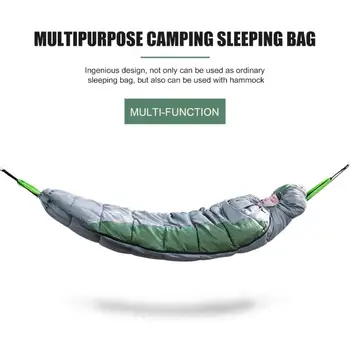 

For Outdoor Camping Winter Warm Hammock Blanket Sleeping Bags PP Cotton Portable Multipurpose Practical Windproof Hammock