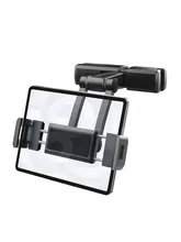  Car Back Seat Headrest Phone Holder Tablet Stand Rear Pillow Adjustment Bracket For Ipad Auto Backseat Mount 4.7-12.3inch 