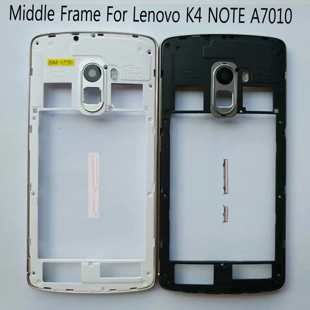 Корпус для Lenovo K4 NOTE A7010 средняя рамка с антенной + кнопки питания и Кнопки