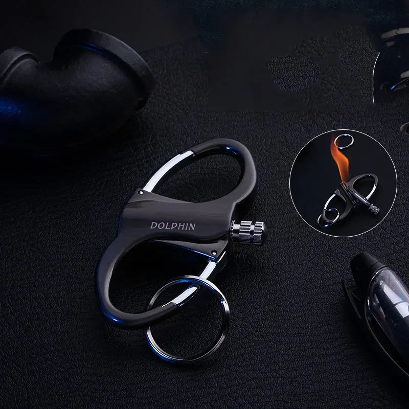 Огнеупорная зажигалка Flint металлическая керосиновая масляная с карабином