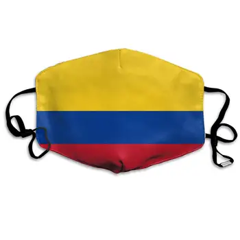 

Colombia Flags Of Countries Washable Reusable Mask, Cotton Anti Dust Half Face Mouth Mask For Kids Teens Men Women With