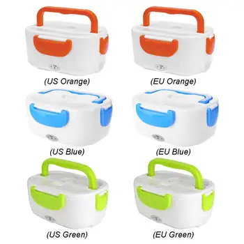 

2 in 1 Household Electric Heating Lunch Box Stainless Steel Liner ABS Shell Food Heater Container for Home Auto Dinner