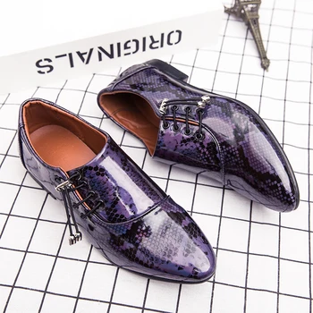 

Fashion Party Oxford Trend New Men's Dress Shoes Gold Silver Evening Sneakers for Men Luxury Derby Footwear Large Size 39-46