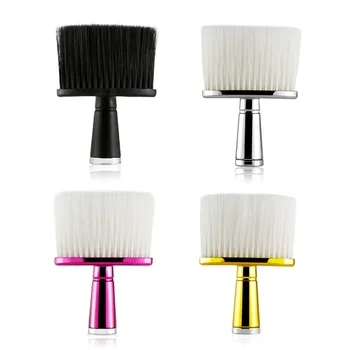 

4 Color Electroplated Handle Neck Sweeper for Haircut and Broken Hair Sweeper Hairdressing Tools for Hair Salons