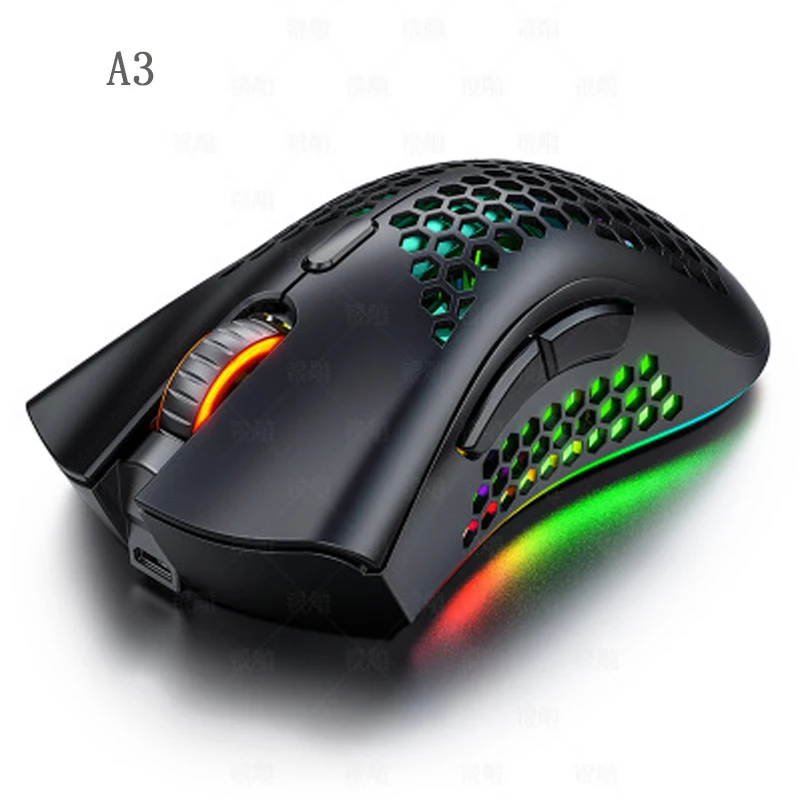 

Мышь компьютерная беспроводная, А3, бесшумная, с RGB-подсветкой