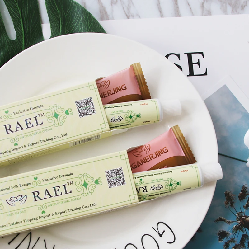 10pcs RAEL Skin Psoriasis Cream Dermatitis Eczematoid Eczema Ointment