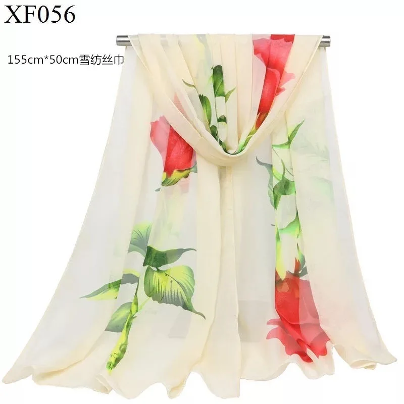 

spring and summer women scarf 2019 new pashmina shawl printed cape silk chiffon Polyester tippet muffler