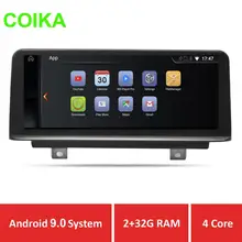 COIKA 10,2" Android 9,0 автомобиля gps Navi Экран для BMW F20 F21 F23(кабриолет) 2013- Мультимедиа Стерео WI-FI Google ips 2+ 32G