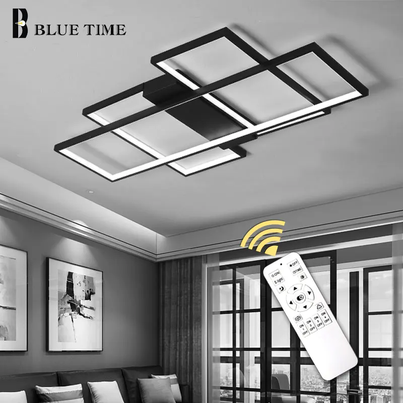

Blue Time Modern Ceiling Chandeliers For Living room Dinning room Kitchen Foyer Home LED Lighting Ceiling Lamp 60W