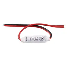 Новое качество 2 шт дешевый мини rgb контроллер диммер переключатель для одного цвета 5050/3528 светодиодные ленты Горячий Поиск