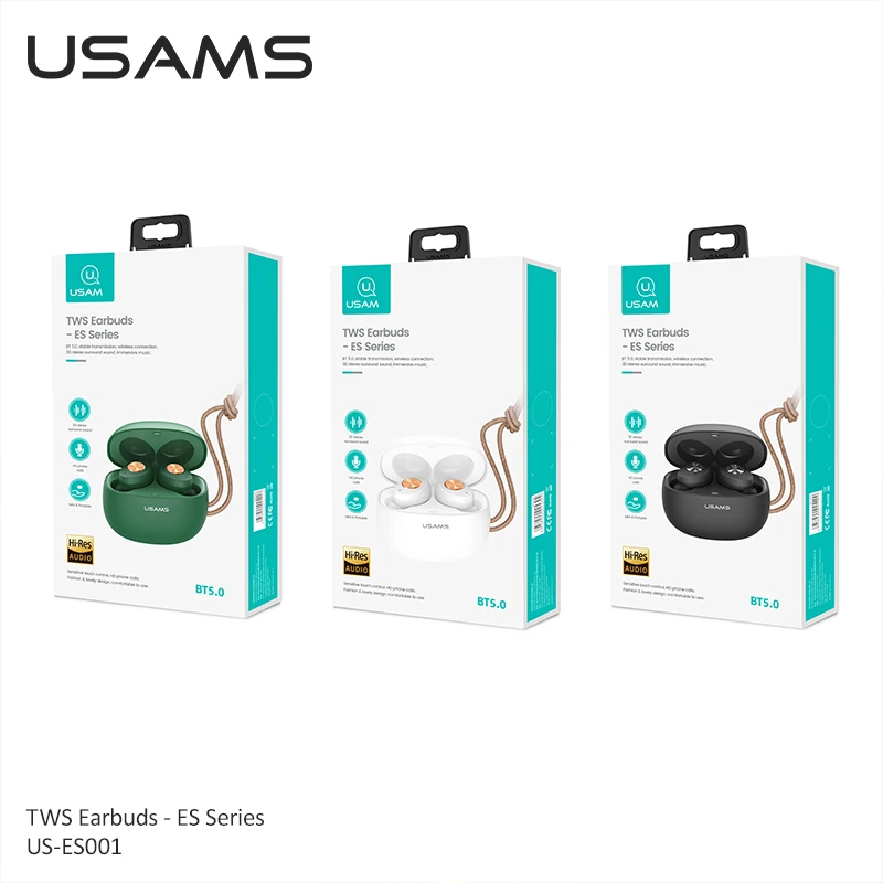 USAMS Bluetooth 5.0 TWS Wireless 