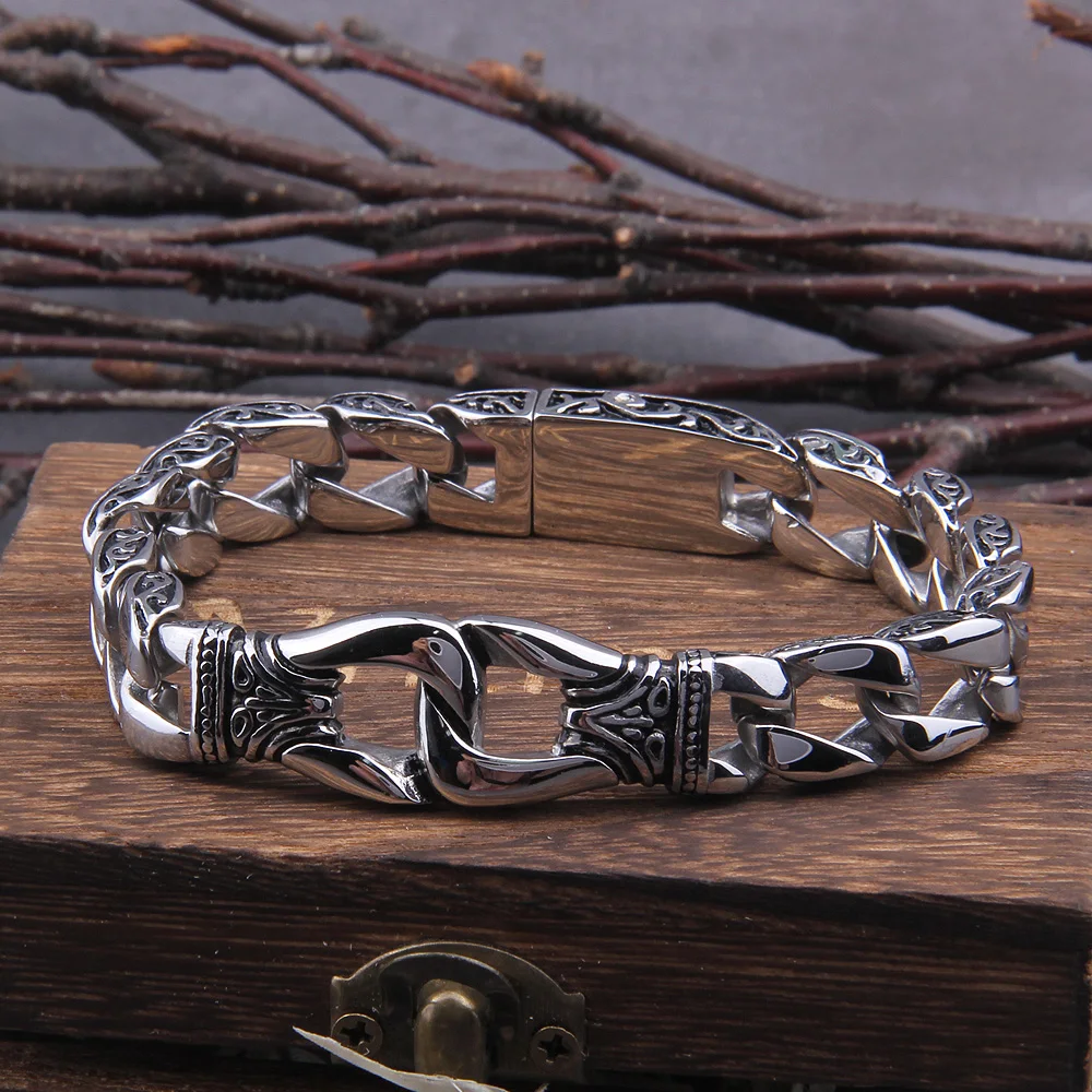 Jormungandr Skeletal Dragon (Viking Bracelet) | Viking-Store