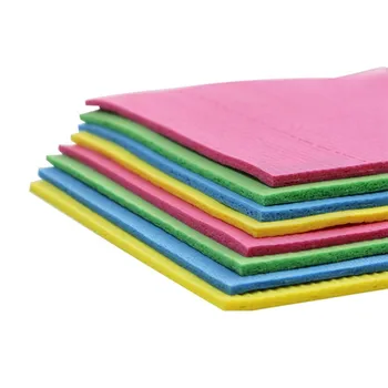 

10PCS Kitchen Cleaning Cloths Cleaning Supplies Dishcloth Cellulose Sponge Cloths Eco-Friendly Reusable Absorbent