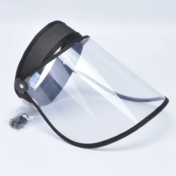 

Adjustable Splash-Proof Shield Anti Droplet Face Mask Transparent Protective Cover Full Face Cover Visible Shield Outdoor