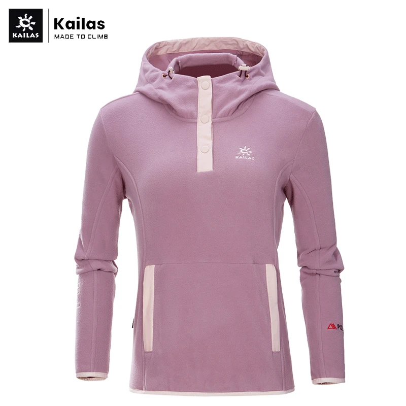 

Флисовая Куртка Kailas Polartec, женская уличная осенне-зимняя повседневная одежда, теплый пуловер с капюшоном для прогулок, KG2132618