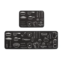 2 шт нескользящий кухонный коврик, напольный коврик для двери, коврик для спальни, ковер для дорожек, набор впитывающих ковров