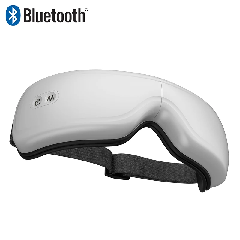 Таймизированный вибромассажер для глаз тепловое давление зрение глаз протектор 180 градусов складной с Bluetooth музыка - Color: with Bluetooth
