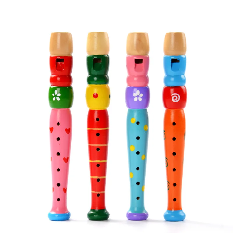 

Colorful Wooden Trumpet Buglet Educational Toy Gift For Kids Toy Musical Instrument gift for kid toys