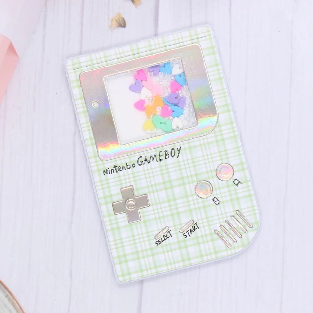 KSCRAFT 레트로 게임 보이 셰이커 금속 절단 다이 스텐실 DIY Scrapbooking 장식 엠보싱 DIY 종이 카드