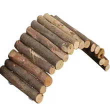 

Wooden Bridge Useful Hamster Accessory Easy to Move Arch Bridge Ladder for Hamster Hamster Ladder Wooden Bridge