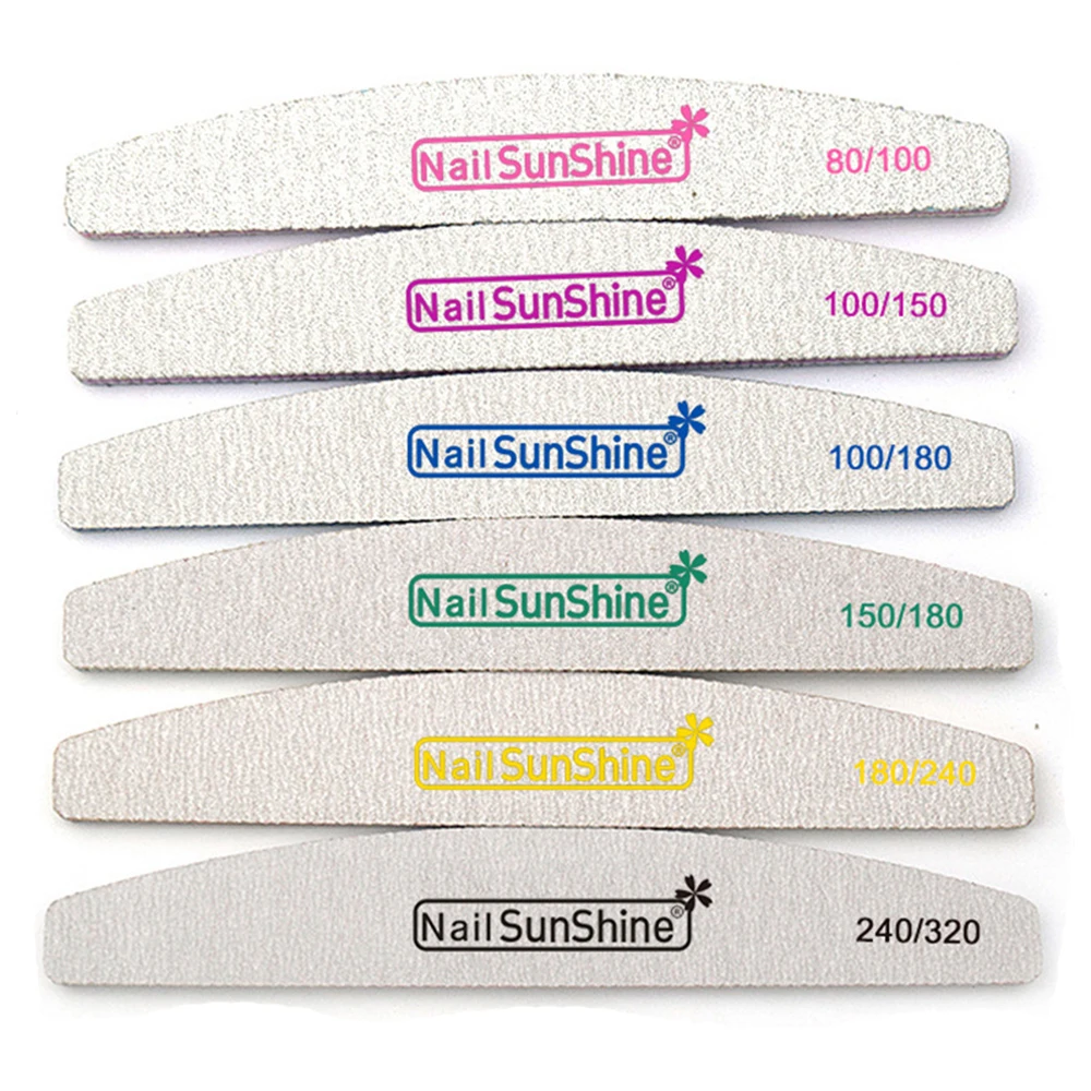 Limas de uñas profesionales de tamaño variado, limas para manicura, limas de diamante, 80/100/150/180/240/320, 1 Uds.