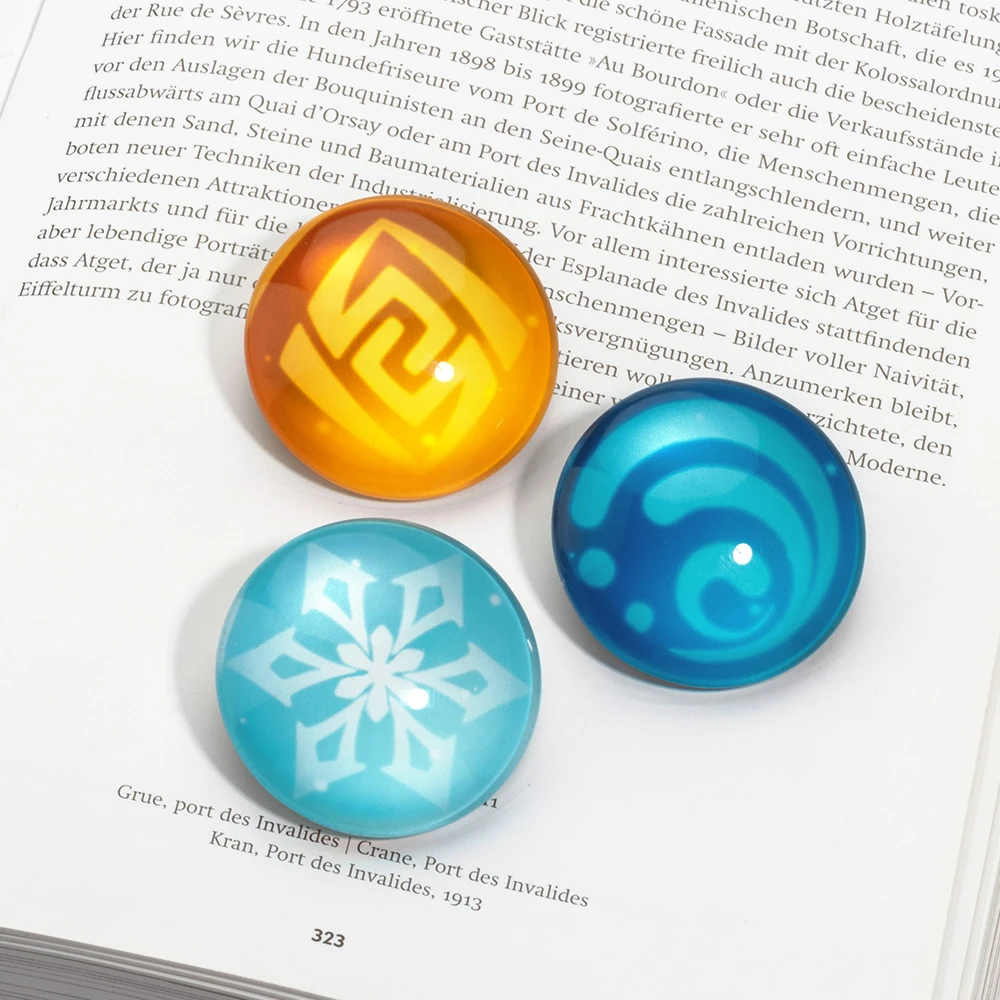 Genshin Impact Eyes Of God Badge Pin Cosplay Game Souvenir Collection Brooch Pins Accessories Props