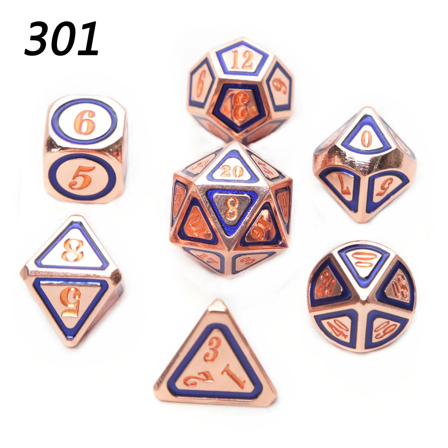 Chengshuo rpg dice dungeons and dragons table games sales promotion polyhedral metal dices Zinc alloy new style number dices